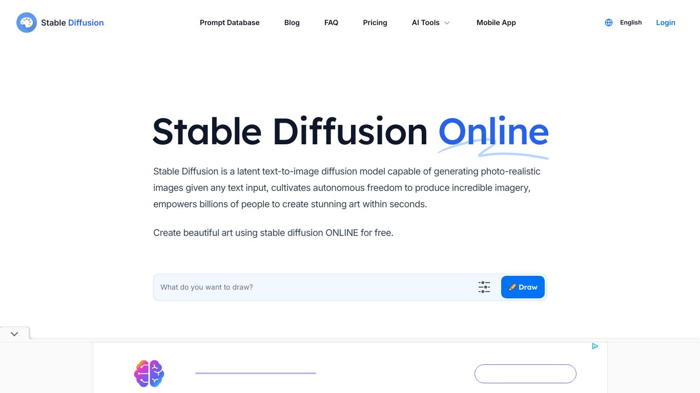 Stable Diffusion Online